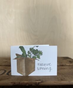 wenskaartje klein nieuwe woning